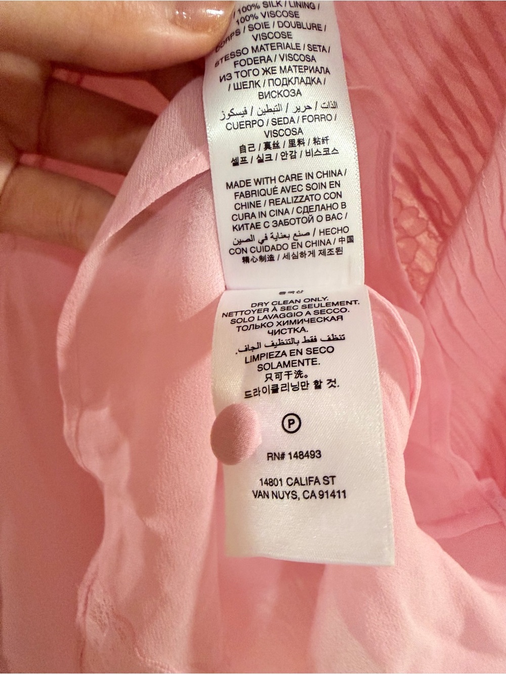 Doen Silk Louisette Mini Dress in Pink Hydrangea - Picture 7 of 10